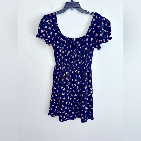 Billabong | Dresses | Billabong Fall For Love Black Boho Floral Puff Sleeve  Mini Dress Size Medium | Poshmark
